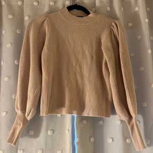 Tan cropped Lulu’s sweater